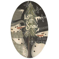 Thumbnail for Let it Snow Plate, 2 Asstd. Plates & Holders CWI+ 