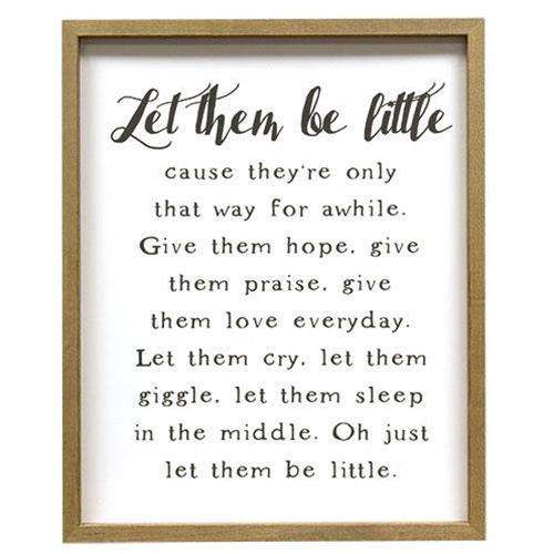 Let Them Be Little Framed Print USA Made Signs CWI+ 
