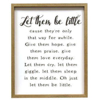 Thumbnail for Let Them Be Little Framed Print USA Made Signs CWI+ 