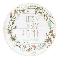 Thumbnail for Let's Stay Home Wall Sign Farmhouse Decor CWI+ 