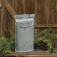 Thumbnail for Letters to Santa Galvanized Metal Post Box Mail and Post Boxes CWI+ 