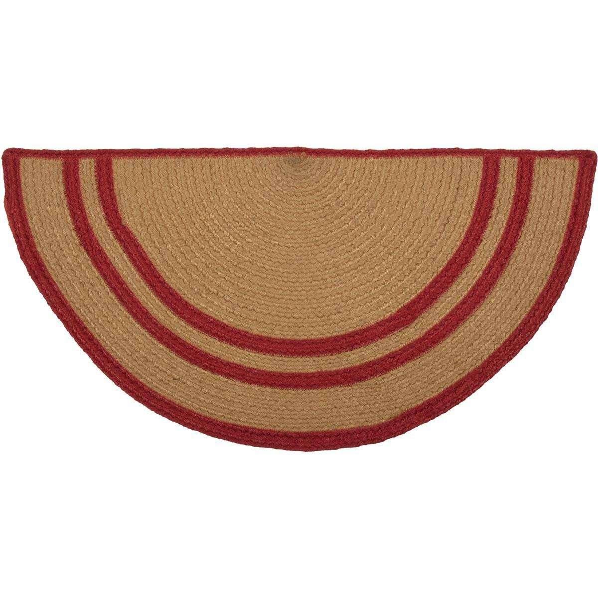 Liberty Stars Flag Jute Braided Rugs Oval/Half Circle VHC Brands rugs VHC Brands 