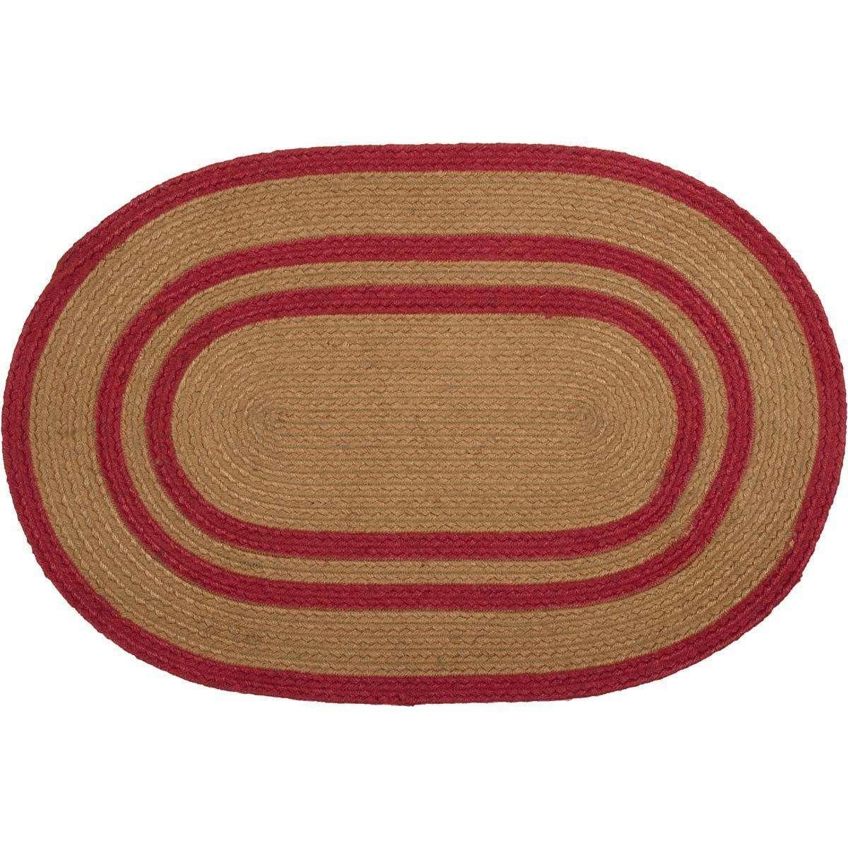 Liberty Stars Flag Jute Braided Rugs Oval/Half Circle VHC Brands rugs VHC Brands 