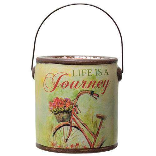 Life is a Journey Country Wildflowers Bucket Candle, 20 Oz^^ A Cheerful Giver 20oz Ceramic Candles CWI+ 