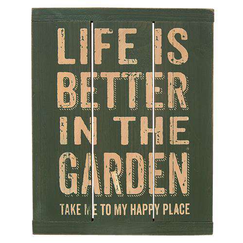 Life is Better Garden Sign HS Plates & Signs CWI+ 