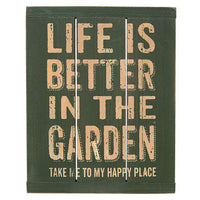 Thumbnail for Life is Better Garden Sign HS Plates & Signs CWI+ 