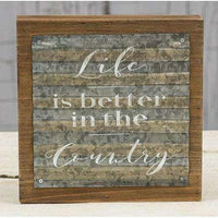Thumbnail for Life is Better in the Country Sign Farmhouse Decor CWI+ 