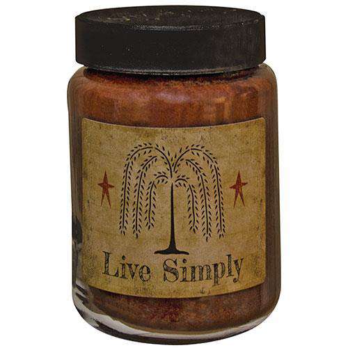 Live Simply Jar Candle, 26oz Art Label Candles CWI+ 
