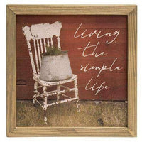 Thumbnail for Living the Simple Life Box Sign - The Fox Decor