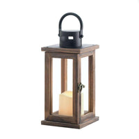 Thumbnail for Lodge Wooden LED Candle Lantern