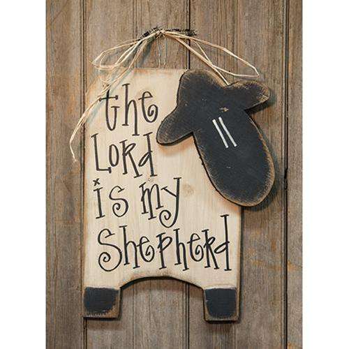 Lord is My Shepherd Sheep, 18" H Wall Decor CWI+ 