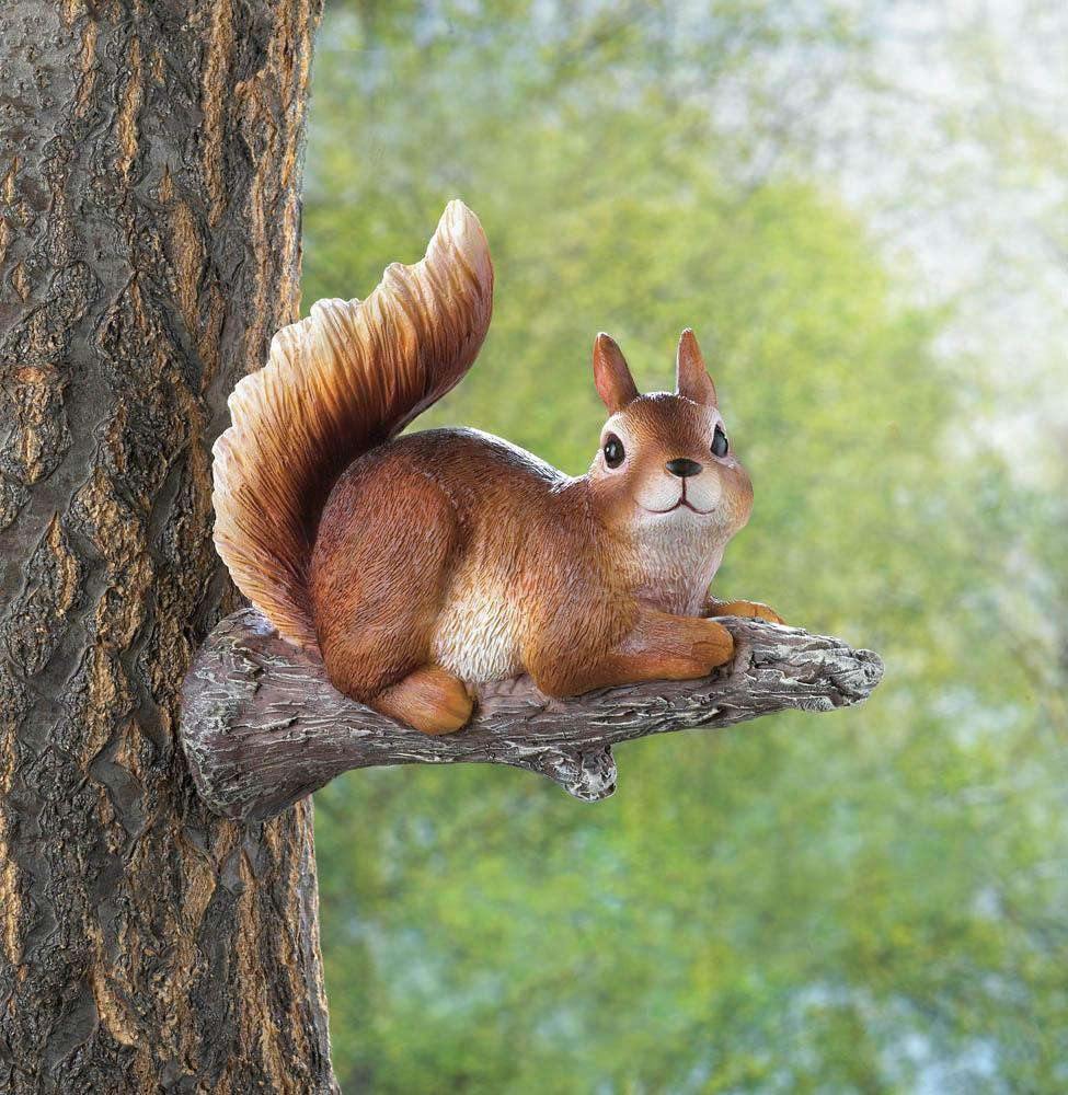 Lounging Squirrel Tree Decor - The Fox Decor