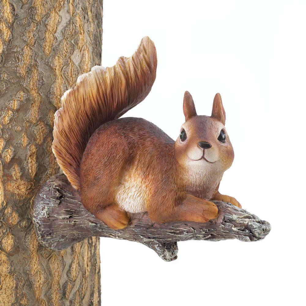 Lounging Squirrel Tree Decor