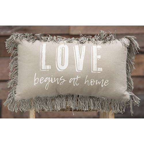 *Love Begins At Home Pillow Pillows CWI+ 