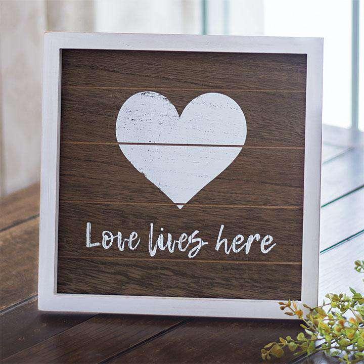 Love Framed Sign w/Easel Pictures & Signs CWI+ 