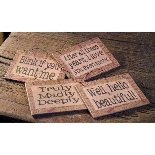 Love Hanging Ornament, 4 Asstd. - The Fox Decor