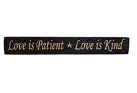Love Is Patient Engraved Sign, 24