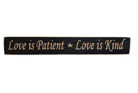 Thumbnail for Love Is Patient Engraved Sign, 24
