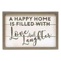 Thumbnail for Love & Laughter Wall Sign Pictures & Signs CWI+ 