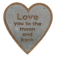 Thumbnail for Love Lives Here Metal Heart Sign, 2 Asst. - The Fox Decor