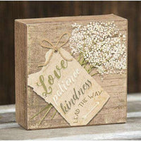 Love, Patience, Kindness Box Sign - The Fox Decor