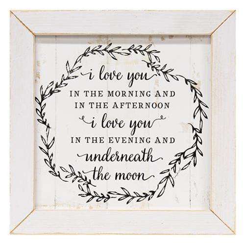 Love You In The Morning Framed Print General CWI+ 