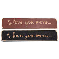 Thumbnail for Love You More Engraved Block, 9