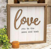 Thumbnail for Love You to the Moon and Back Framed Sign - The Fox Decor
