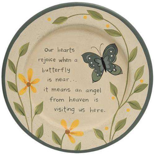 Loved One Butterfly Plate Plates & Holders CWI+ 