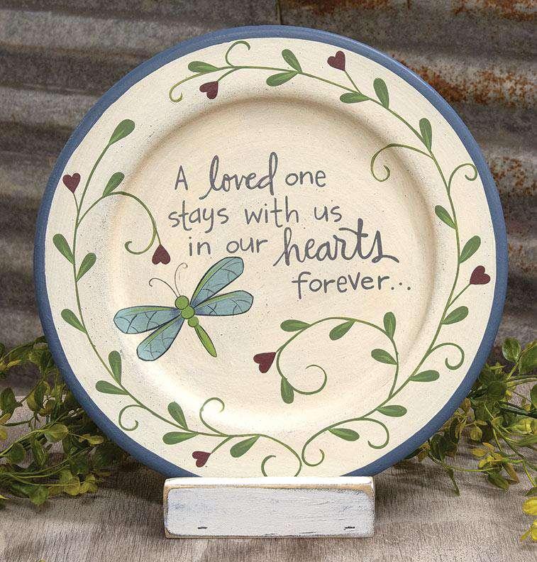 Loved One Dragonfly Plate Plates & Holders CWI+ 