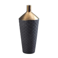 Thumbnail for Lucca Black And Gold Porcelain Vase