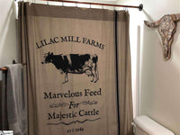 Thumbnail for Majestic Cattle Shower Curtain Farmhouse curtains CWI Gifts 