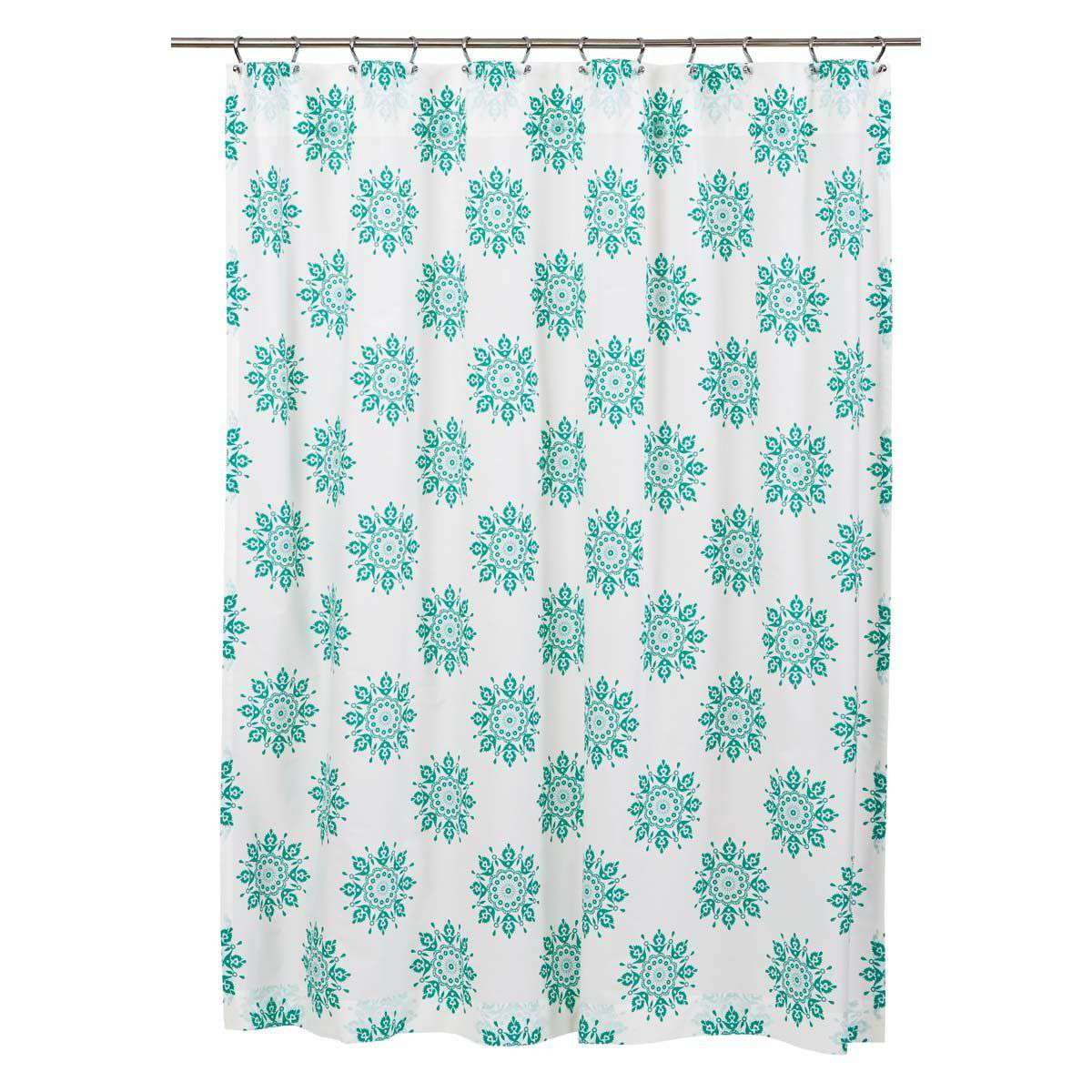 Mariposa Turquoise Shower Curtain 72
