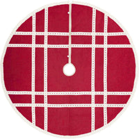 Thumbnail for Margot Red Christmas Tree Skirt 60 VHC Brands - The Fox Decor