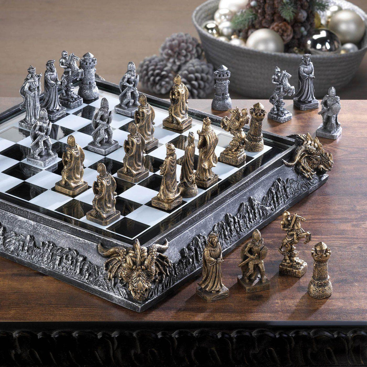Medieval Chess Set - The Fox Decor