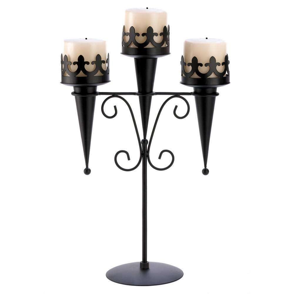 Medieval Triple Candle Stand - The Fox Decor