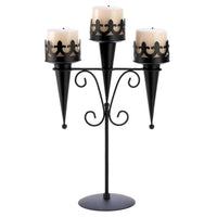 Medieval Triple Candle Stand - The Fox Decor