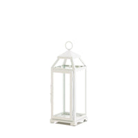 Medium Country White Open Top Lantern - The Fox Decor
