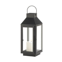 Medium Square Top Black Lantern - The Fox Decor
