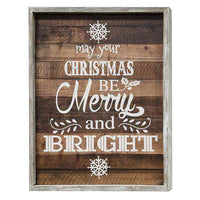 Thumbnail for *Merry & Bright Framed Sign Christmas Signs CWI+ 