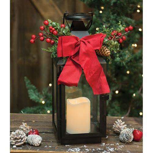 Metal Christmas Lantern, 16" Lighting CWI+ 