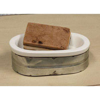Thumbnail for Metal & Stoneware Soap Dish Ceramic & Resin CWI+ 