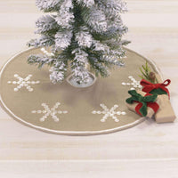 Pearlescent Mini Christmas Tree Skirt 21 VHC Brands - The Fox Decor