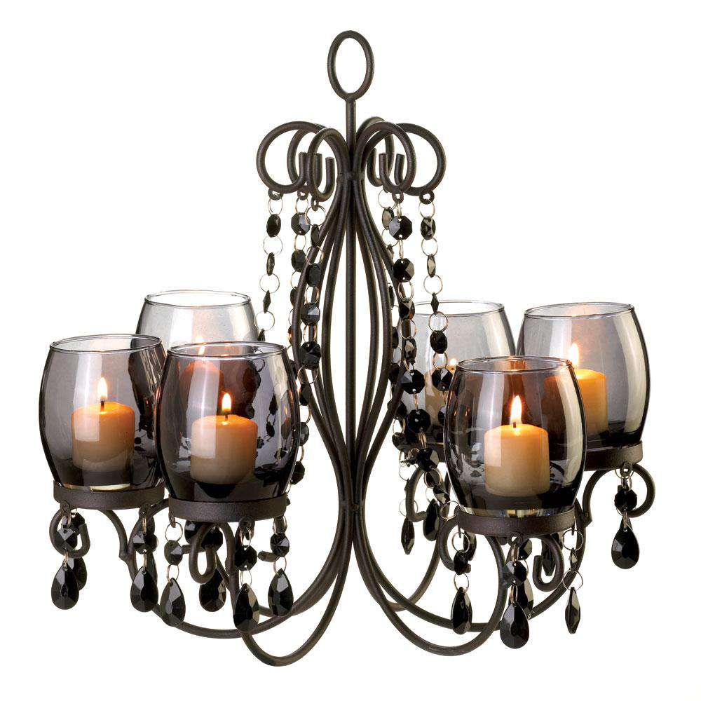 Midnight Elegance Candle Chandelier Gallery of Light 