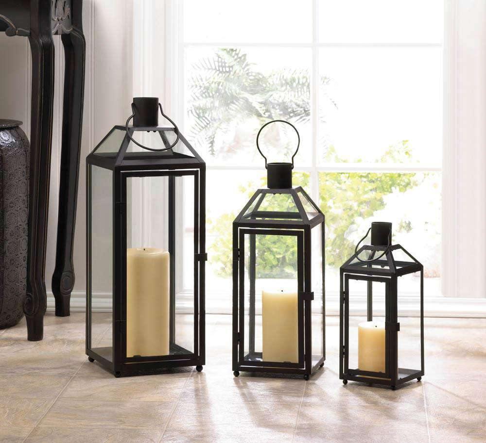 Midtown Medium Black Lantern - The Fox Decor