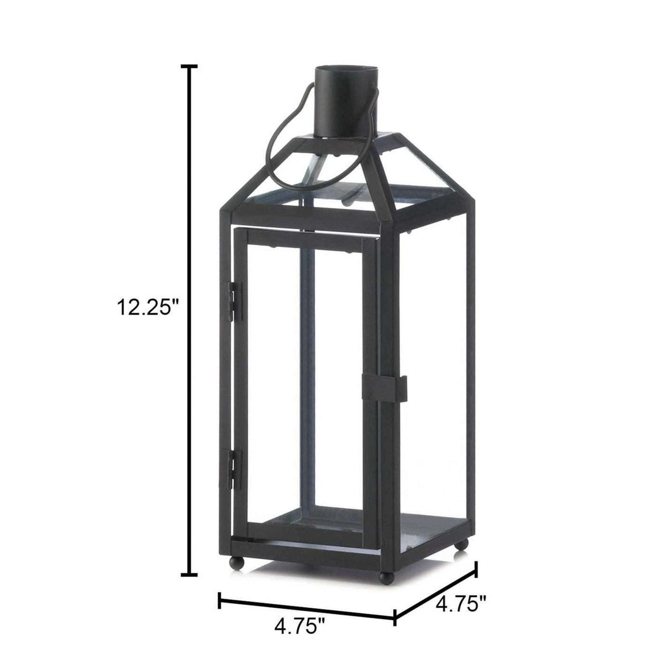 Midtown Small Black Lantern - The Fox Decor