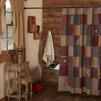 Thumbnail for Millsboro Shower Curtain with Vintage Patchwork 72