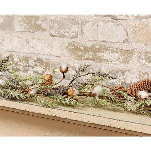 Mini Cotton & Pine Garland, 5ft - The Fox Decor