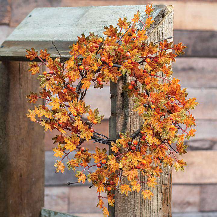 Mini Maple & Berries Wreath, 15" Wreaths CWI+ 