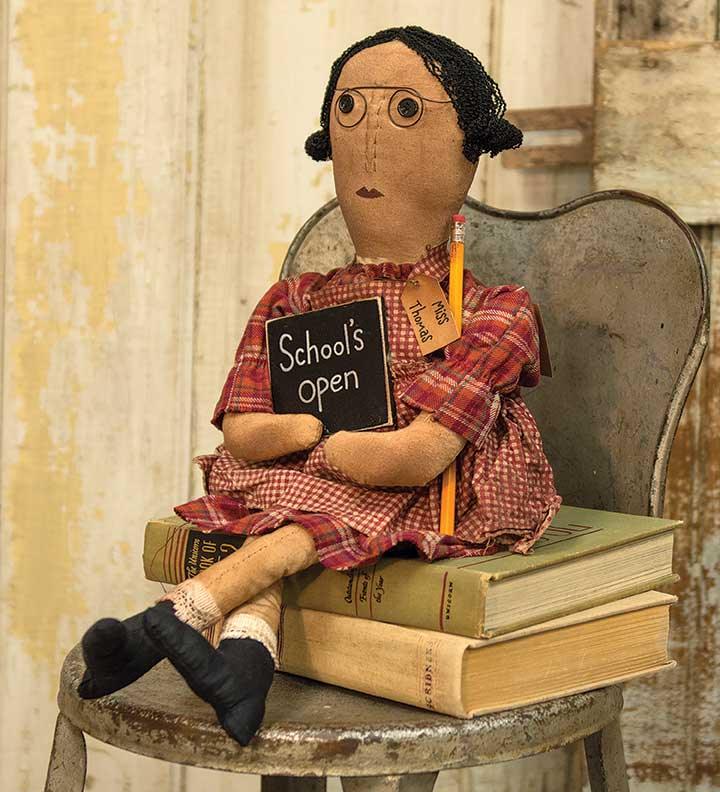 Miss Thomas Teacher Doll - The Fox Decor